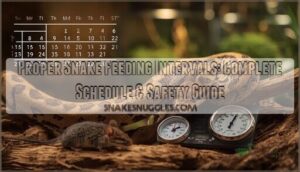 proper snake feeding intervals