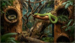 providing climbing and hiding spots providing climbing and hiding spots