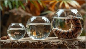 recommended bowl sizes by snake age and species recommended bowl sizes by snake age and species