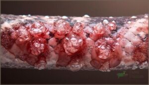 redness, swelling, and blistering redness, swelling, and blistering