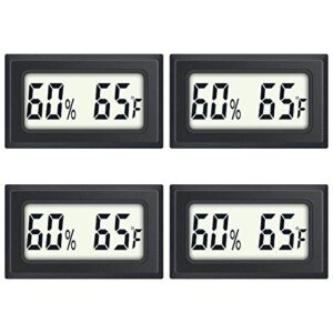 Reptile Thermometer 4 Pack Mini Digital B08PVLF8LD