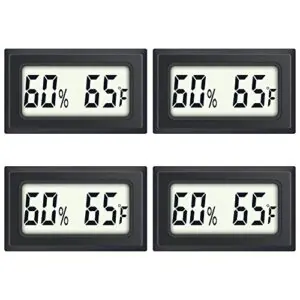 Reptile Thermometer 4 Pack Mini Digital B08PVLF8LD