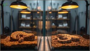 separate enclosures during feeding time separate enclosures during feeding time