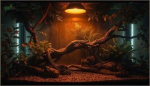 setting up lighting and environmental enrichment setting up lighting and environmental enrichment