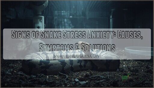 Signs of Snake Stress Anxiety: Causes, Symptoms & Solutions