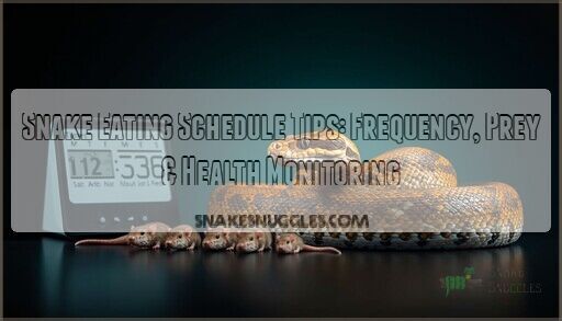 A closer look at Frozen-Thawed Snake Eating Schedule Chart