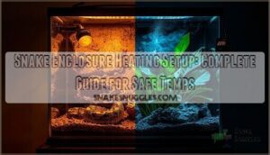 snake enclosure heating setup
