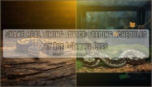 snake meal timing advice