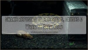 snake refusing to eat signs