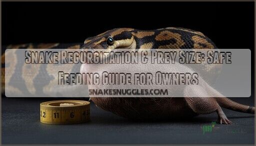 A closer look at Snake Feeding Size And Regurgitation