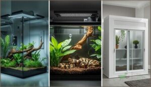 terrarium, aquarium, and plastic tub options terrarium, aquarium, and plastic tub options