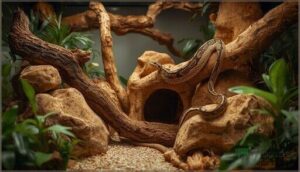 using cork bark, rocks, and hides for enrichment using cork bark, rocks, and hides for enrichment