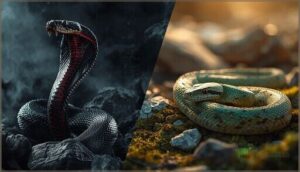 venomous vs. non-venomous snakes venomous vs. non-venomous snakes