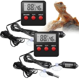 Weewooday 2 Pcs Reptile Thermometer B08RS947DG