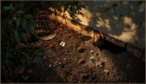 what are the signs of a snake nest nearby