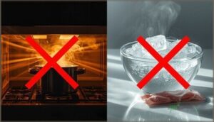 what to avoid: microwaves and hot water what to avoid: microwaves and hot water