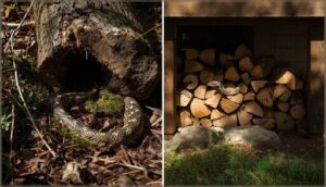 where are snake nests commonly found