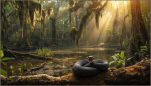 where are water moccasins found where are water moccasins found