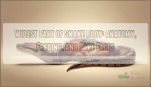 widest part of snake body widest part of snake body