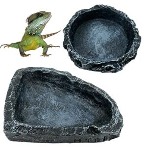 2 Pack Reptile Feeding Dish B09XDHKVZR