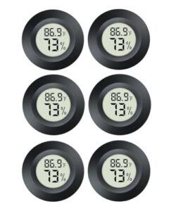 6 Pack Hygrometer Thermometer Digital B0DXCSXT9X