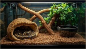 adding hides, branches, and water bowls adding hides, branches, and water bowls