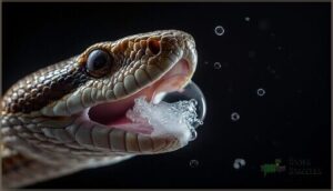 are bubbles from a snake’s mouth dangerous are bubbles from a snake’s mouth dangerous