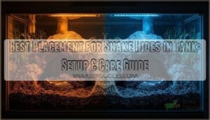 best placement for snake hides in tank