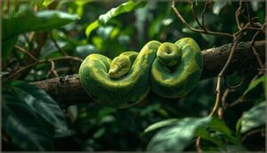 bright green blending with foliage bright green blending with foliage