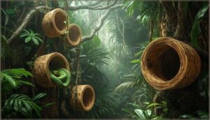 cork bark tubes and natural wood hides cork bark tubes and natural wood hides