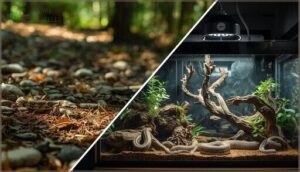 differences in wild vs. captive habitats differences in wild vs. captive habitats