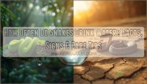 how often do snakes drink water