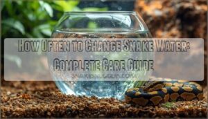 how often to change snake water how often to change snake water