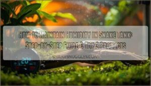 how to maintain humidity in snake tank