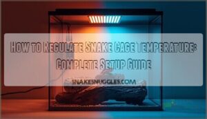 how to regulate snake cage temperature