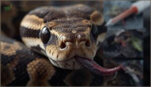 lack of tongue flicking lack of tongue flicking