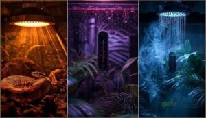 lighting, heating, and humidity control lighting, heating, and humidity control