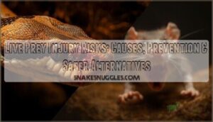 live prey injury risks