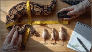 measuring girth and matching prey measuring girth and matching prey