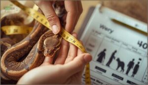 measuring snake girth for prey selection measuring snake girth for prey selection