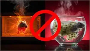 methods to avoid (microwaving, hot water) methods to avoid (microwaving, hot water)