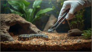 minimizing snake stress during cleaning minimizing snake stress during cleaning