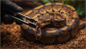 monitoring snake behavior during feeding monitoring snake behavior during feeding