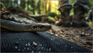 nylon and cordura: modern snake barriers nylon and cordura: modern snake barriers