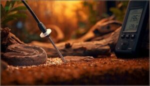 positioning the temperature probe correctly positioning the temperature probe correctly