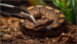 presenting prey to minimize strikes presenting prey to minimize strikes