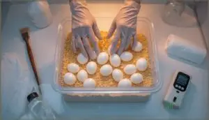 preventing contamination and egg damage preventing contamination and egg damage