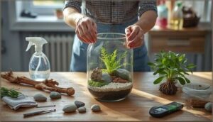 reassembling and maintaining your clean terrarium reassembling and maintaining your clean terrarium