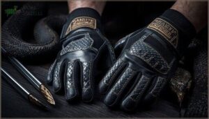 reinforced palms, fingers, and stitching reinforced palms, fingers, and stitching