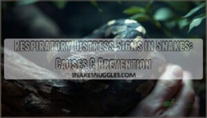 respiratory distress signs snakes